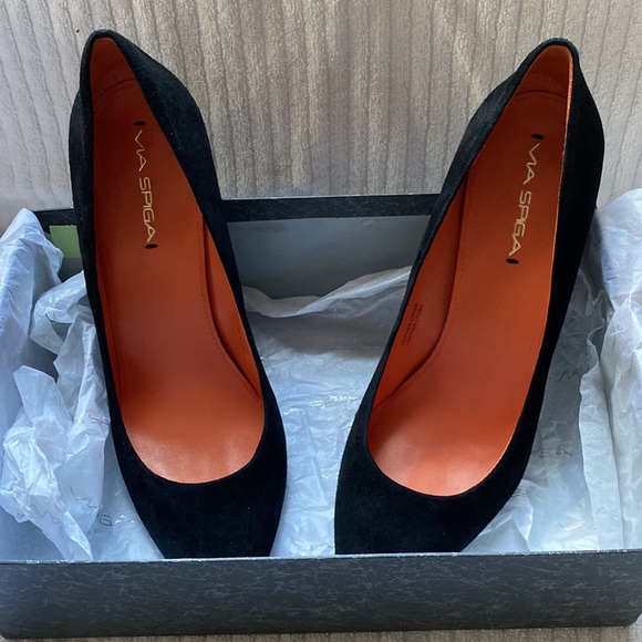 Via Spiga black suede heels - Picture 5 of 7